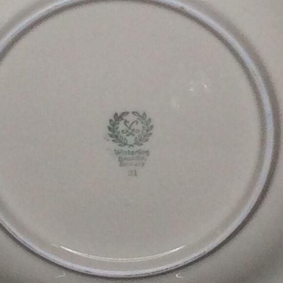 Winterling Bavaria Luncheon Dessert Plates 2 Mid Century Floral Gold Porcelain - Picture 4 of 9